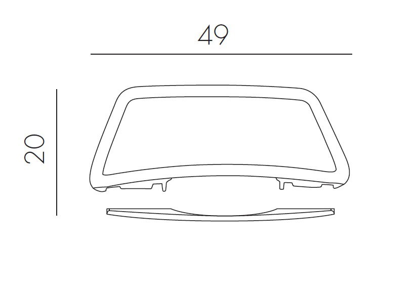 Armlehnen Set für Nardi Sonnenliege Atlantico weiß