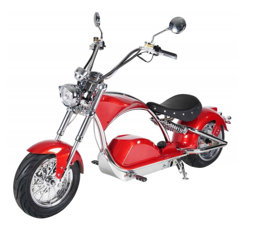 E-Chopper Raven-Blake 2.0 rot, schwarz, silber 60V-40AH