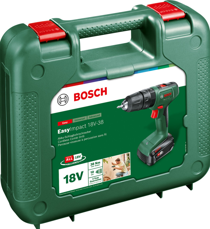 Bosch Akku-Schlagbohrmaschine EasyImpact 18V-38 inkl. Akku + Ladegerät