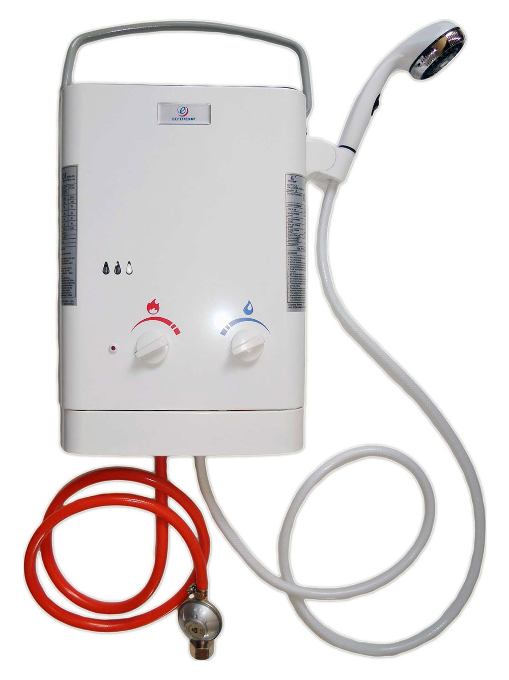Boiler / Durchlauferhitzer Eccotemp Gasbetrieb CE L5  tragbar 10 kW