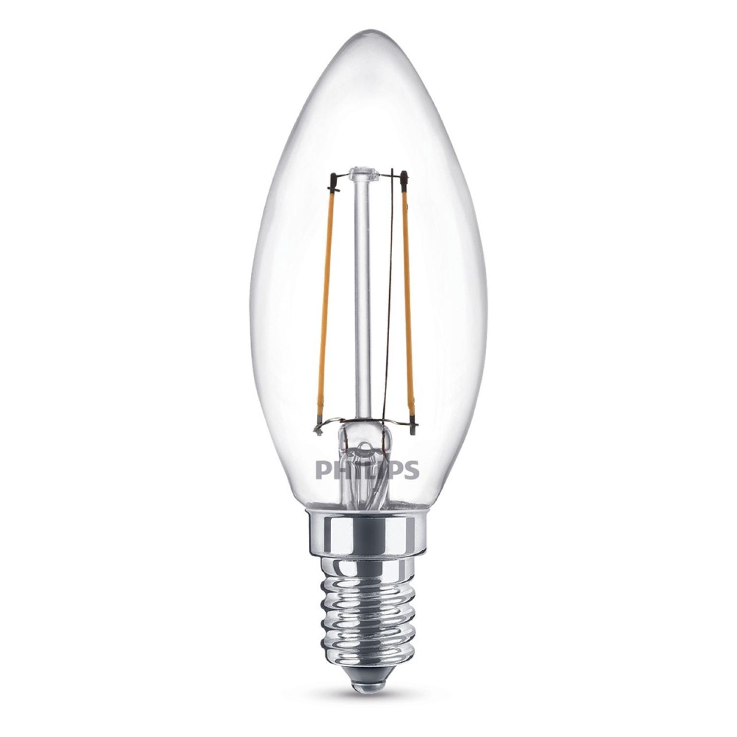 Philips LED Kerze B35 E14 2W Fil nd warmweiss 250lm A++