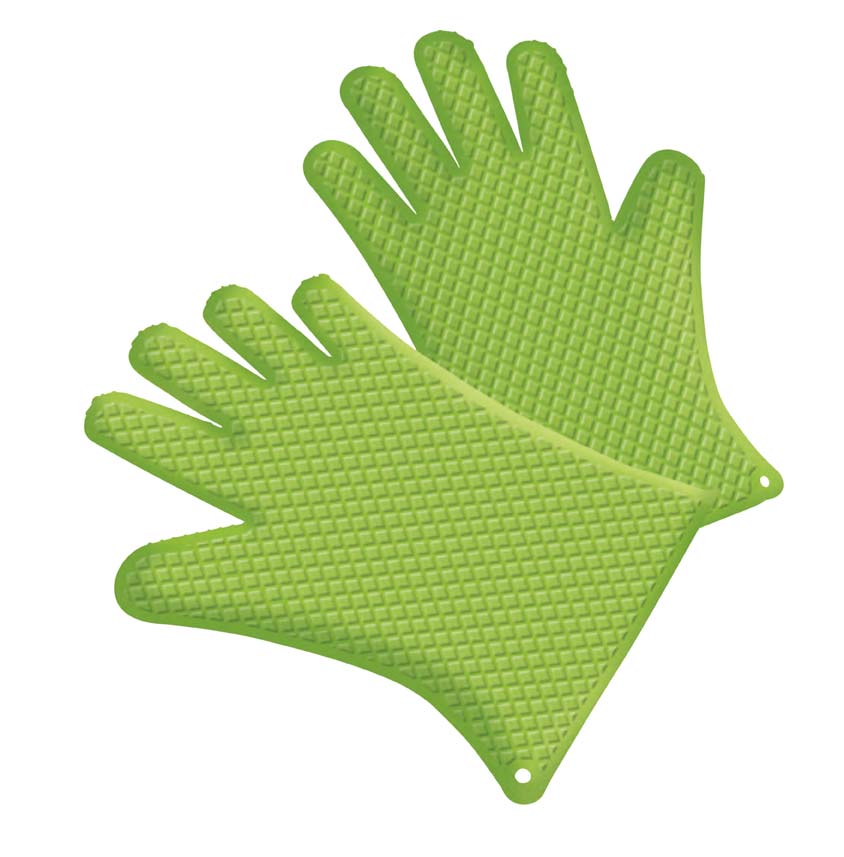Tepro Silikon Grillhandschuh Paar grün