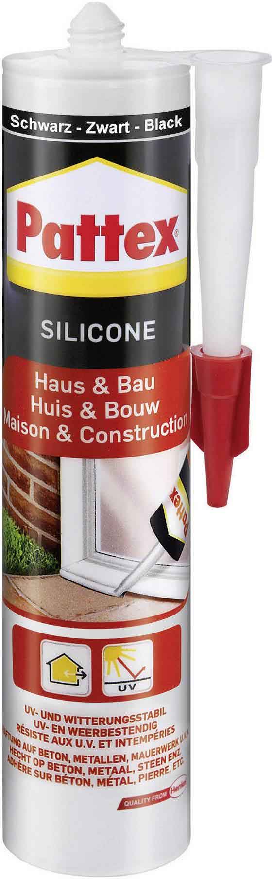 Pattex Haus & Bau Silikonfabrik Farbe Schwarz PFHBS 300 ml