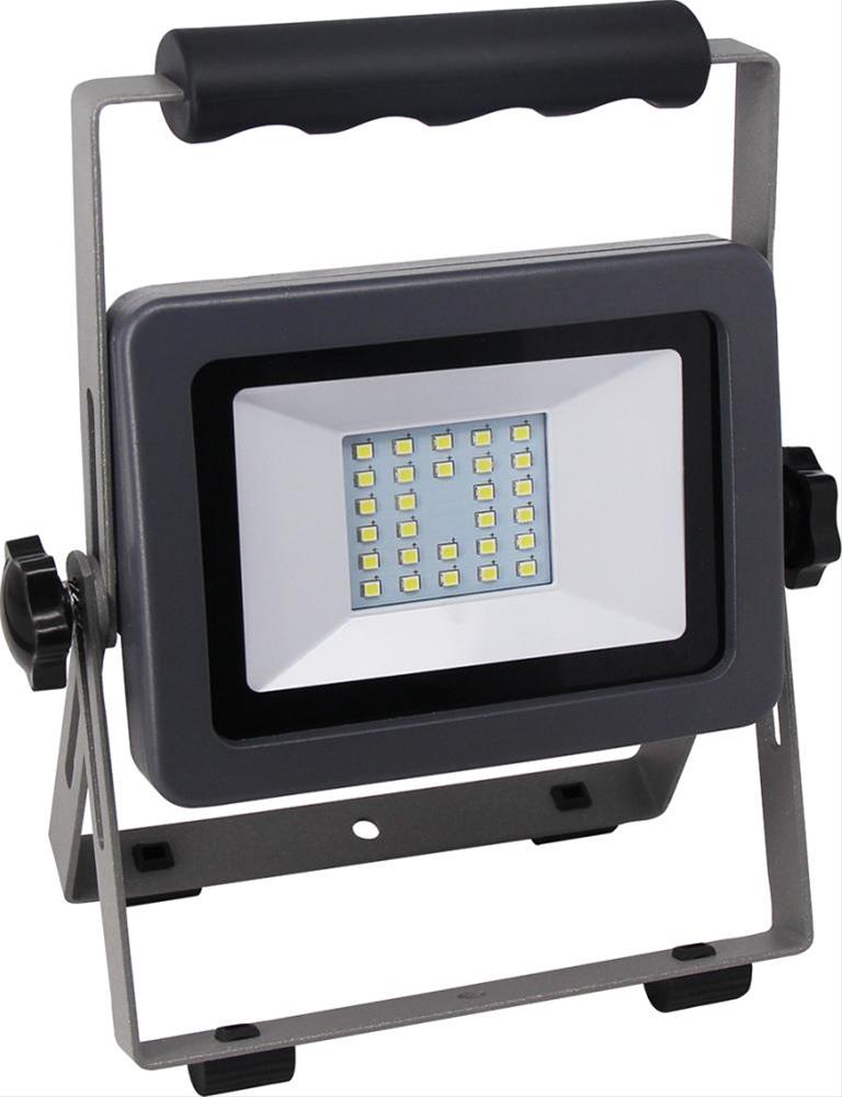 LED Fluter Flare 20W auf Ständ schwarz-silber