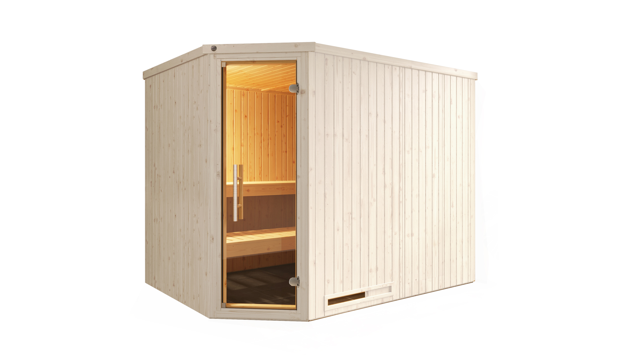 Weka Sauna Varberg 4 GT Trend weiß Weka Sauna Varberg 4 GT Trend weiß