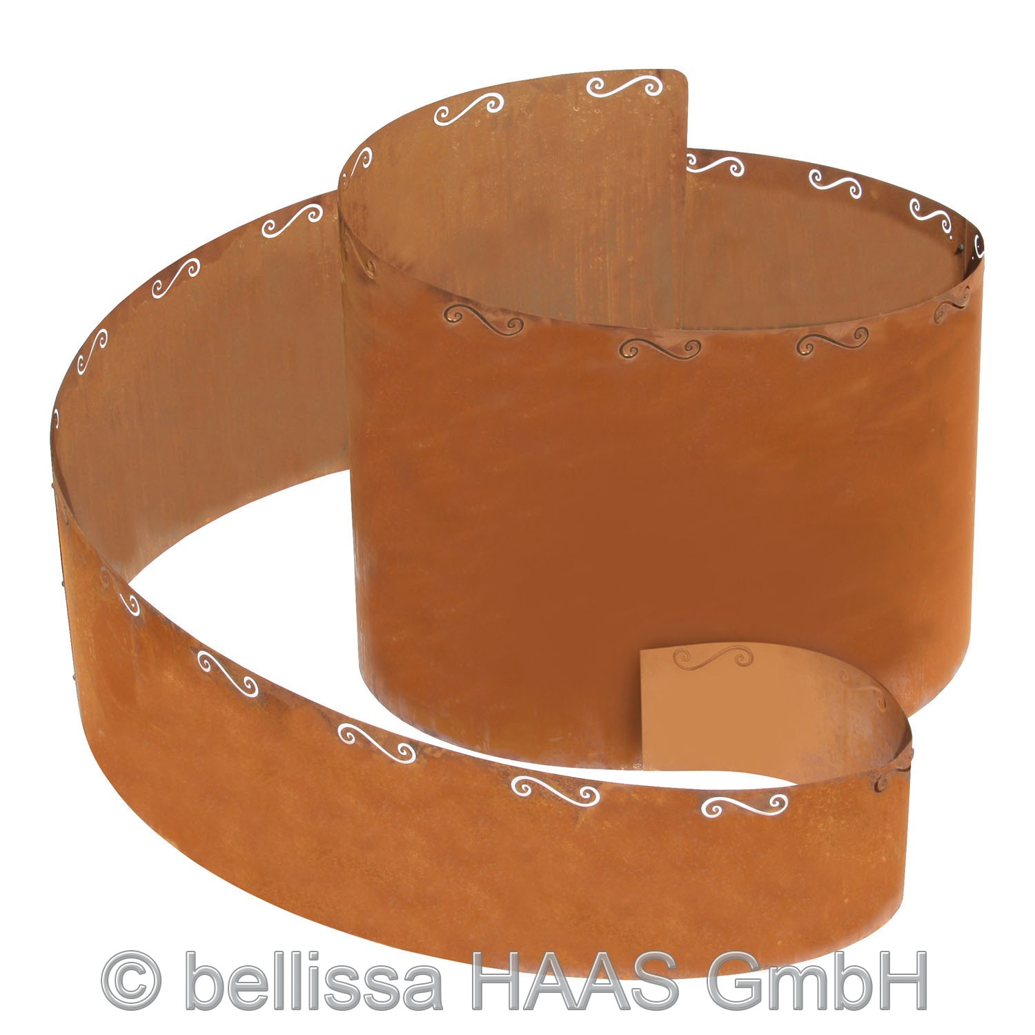 Kräuterspirale / Kräuterschnecke Corten blank bellissa 130x140x80cm