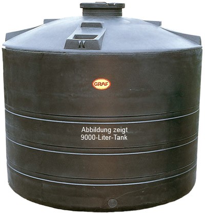 Regenwasser-Sammeltank stehend 4.000L schwarz GRAF 327043