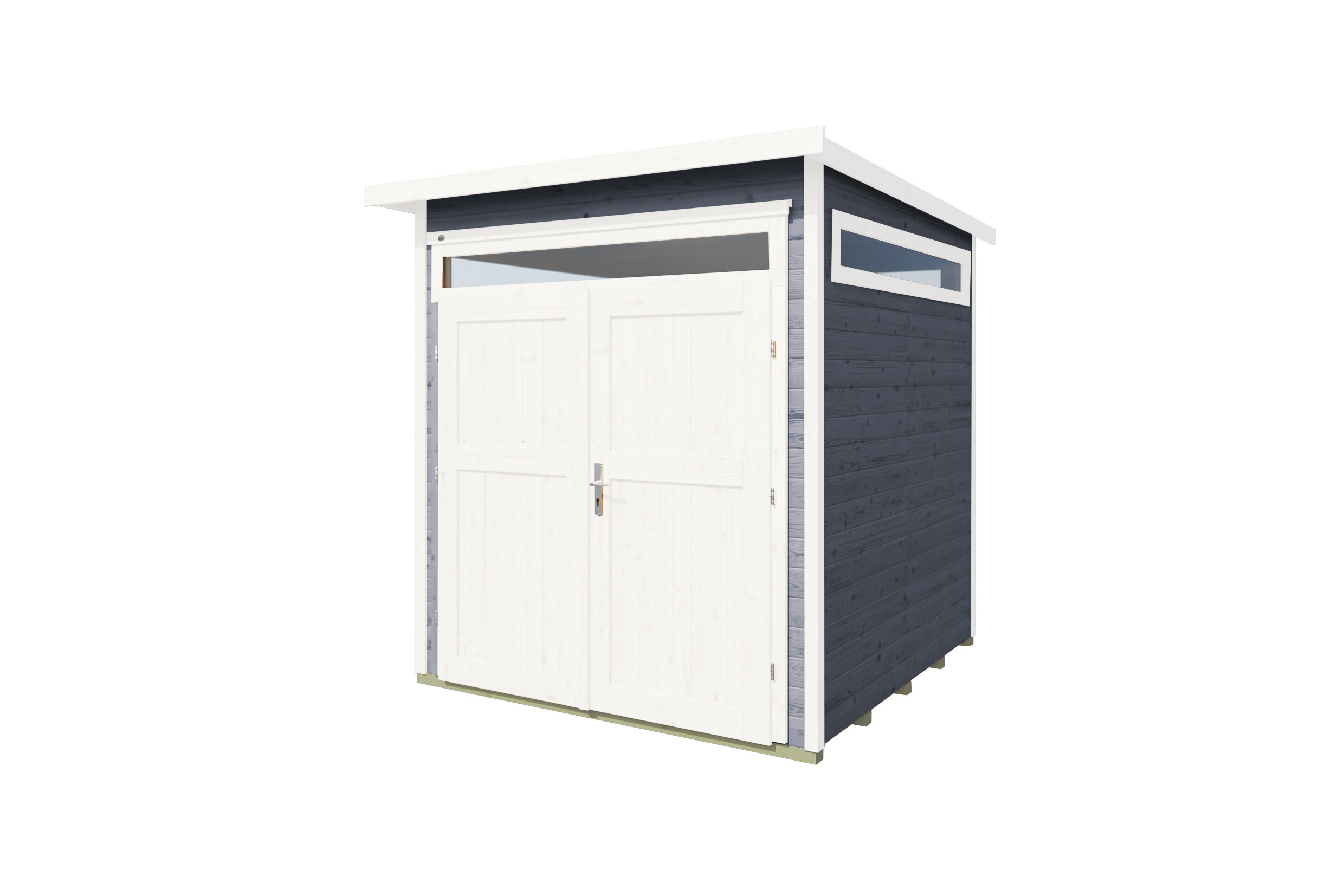 weka Gartenhaus 265 Gr. 2,  21 mm, grau, DT/4 Ober