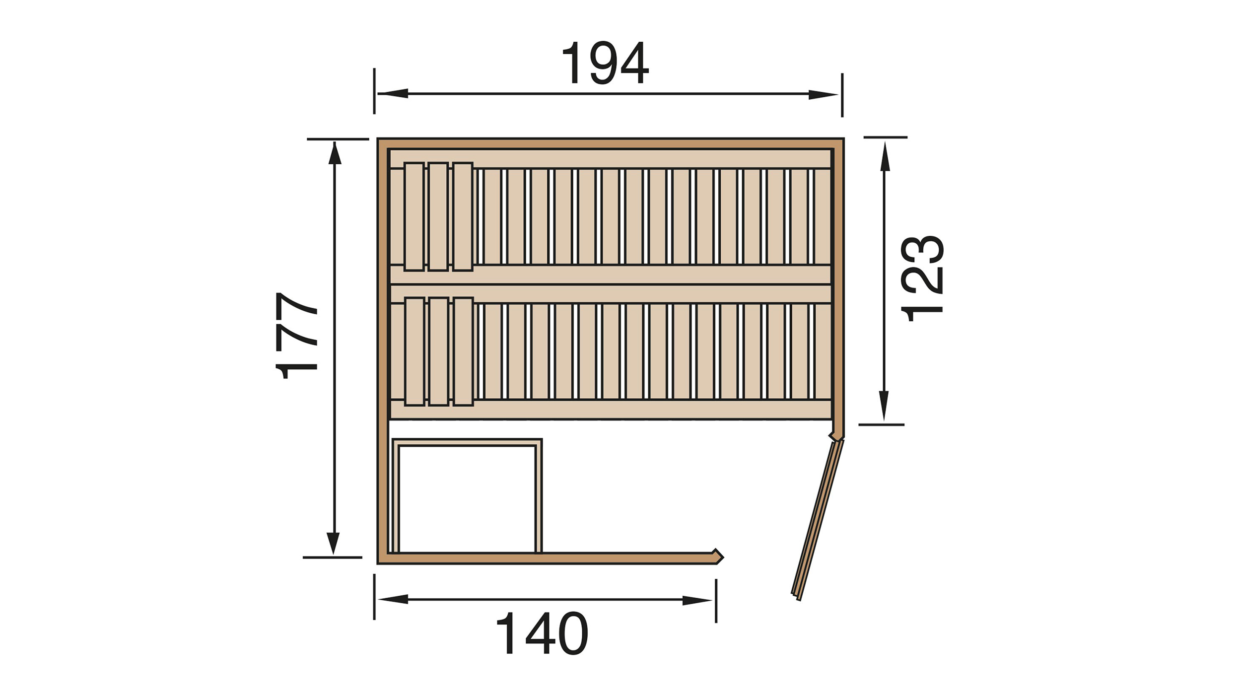 Weka Ecksauna VARBERG 2 GT