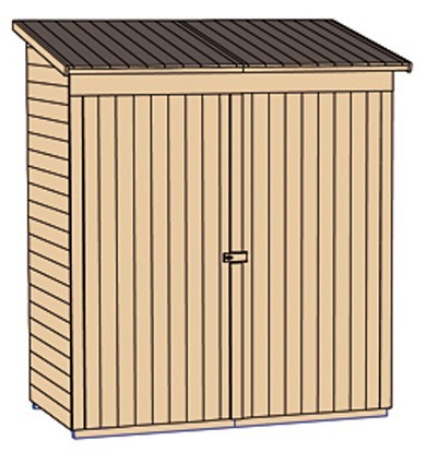 weka Garten-/Terrassenschrank 361 Gr.2 Flachdach,