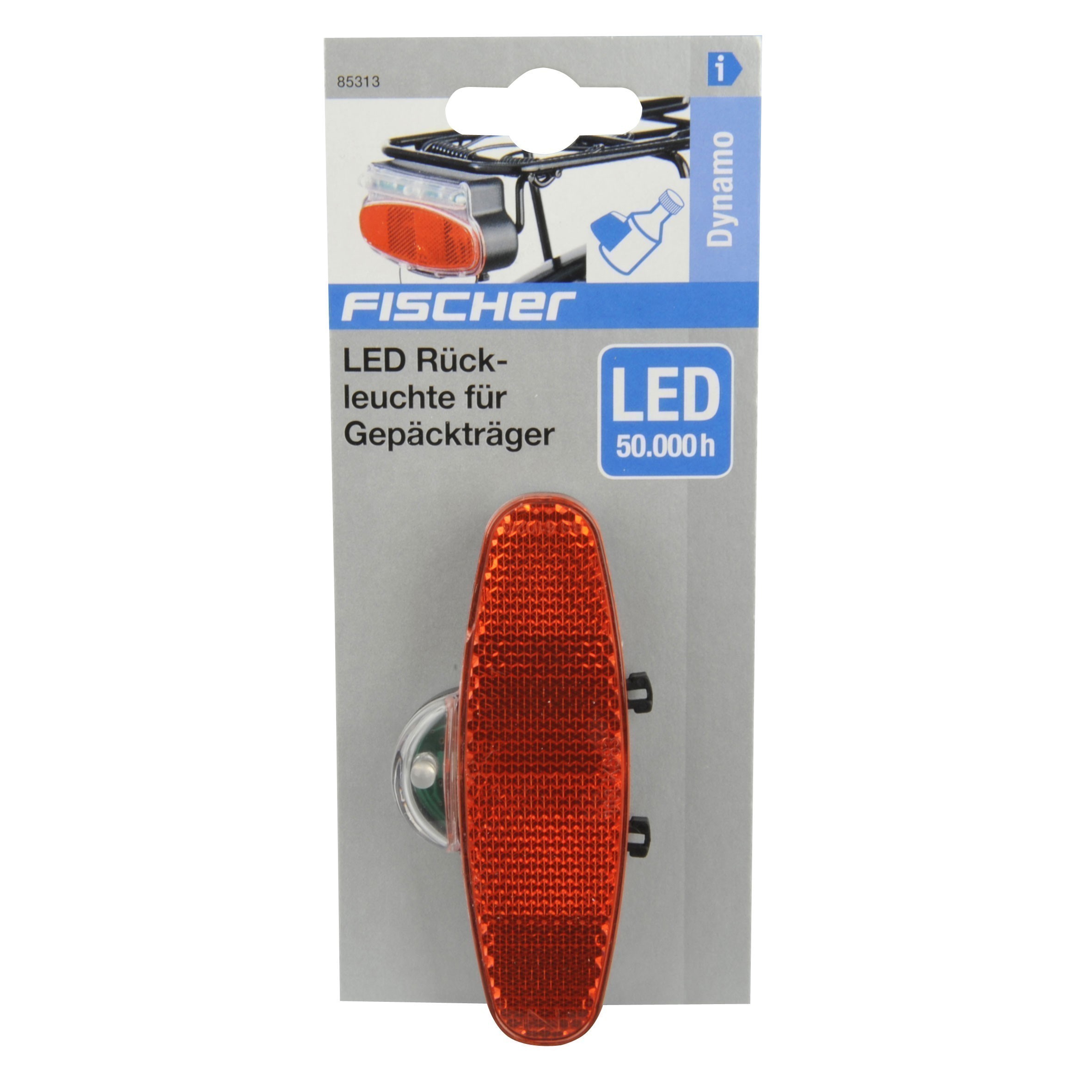 Fischer Fahrradbeleuchtung mit Dynamo / LED Rückleuchte