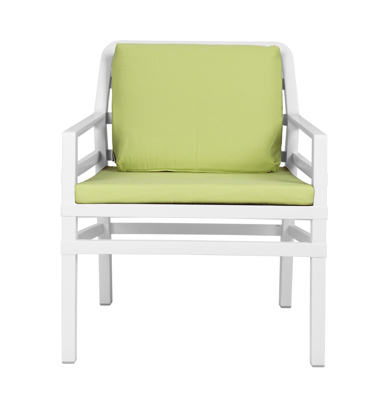 Nardi Gartensessel / Sofa Lounge Aria Kunststoff bianco / lime