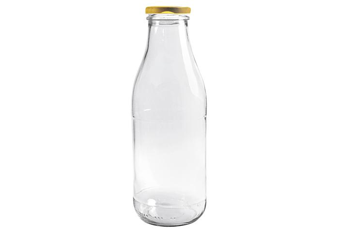Saftflasche mit Deckel Glas 1Liter