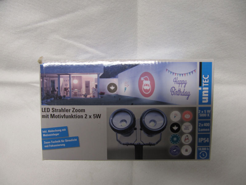Strahler LED Zoom-Motiveinleger Geburtstag-Halloween-Weihnacht