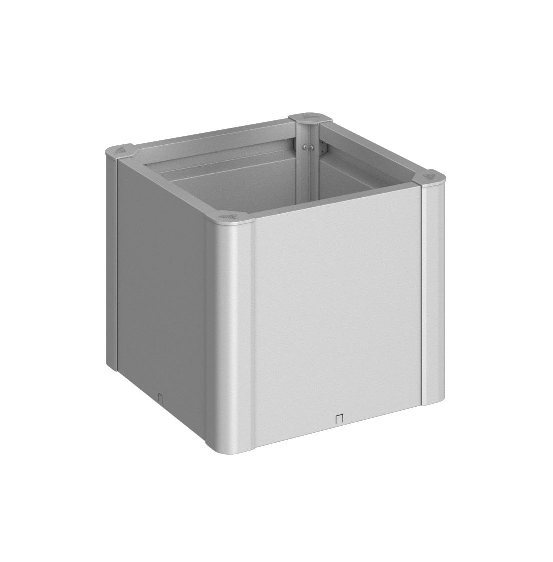 Biohort Pflanzbeet Belvedere 50 MINI silber 53x53x45cm