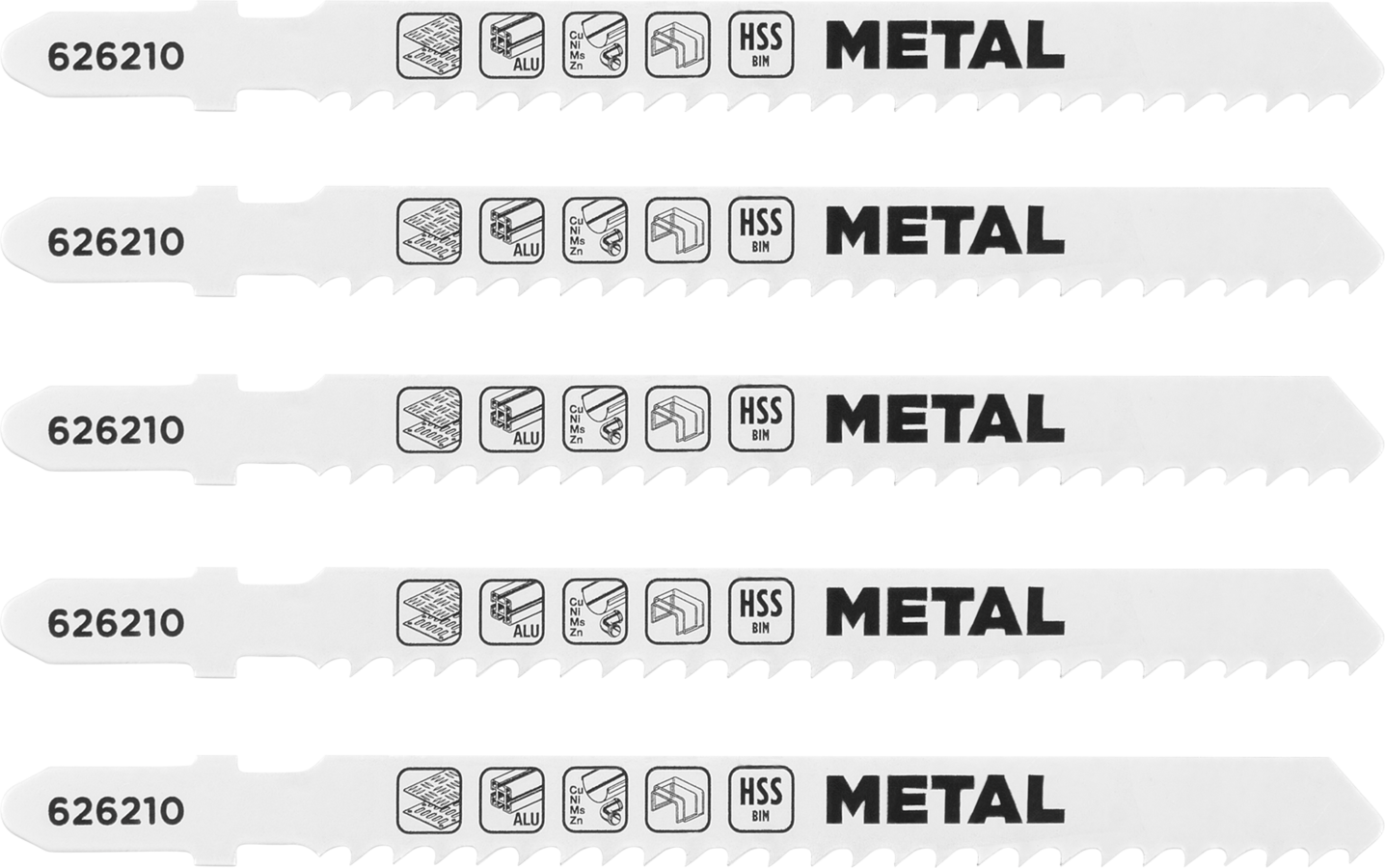 KWB HSS-Bi-Metall-Stichsägeblätter, Metallbearbeitung, grob