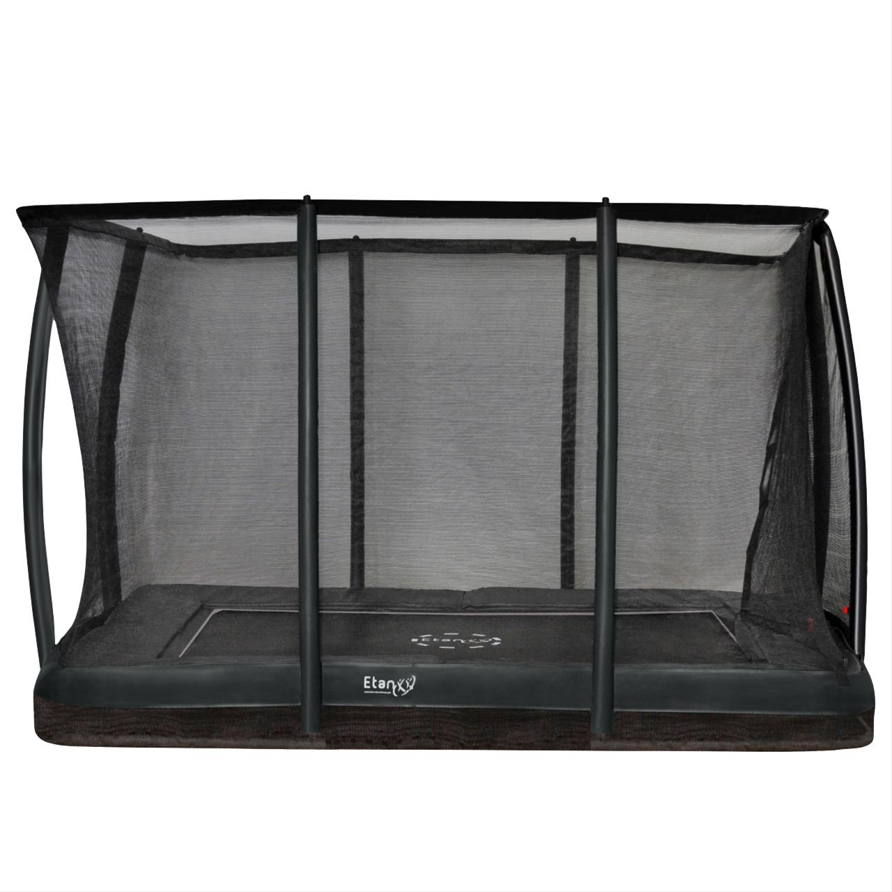 Trampolin InGround Etan Premium Gold 1075 Netz Deluxe 310x232 cm grau