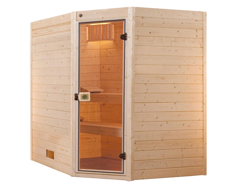 Weka Sauna VALIDA Eck 9,0 kW K Gr.4 Glastür