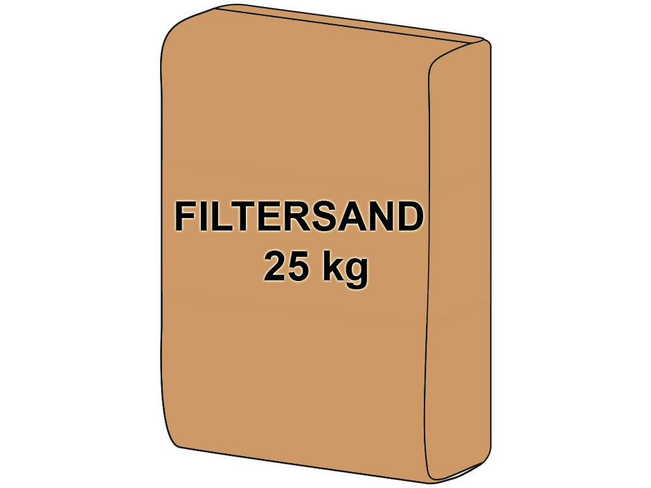 Filtersand 0,4-0,8 25 KG für Sandfilteranlagen