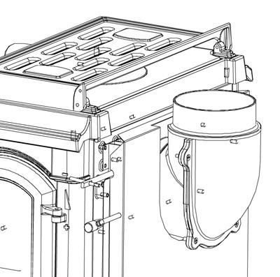 kW Guss Evo La mit Kochplatte 11,9 / Kaminofen bei Gussofen Nordica Isotta