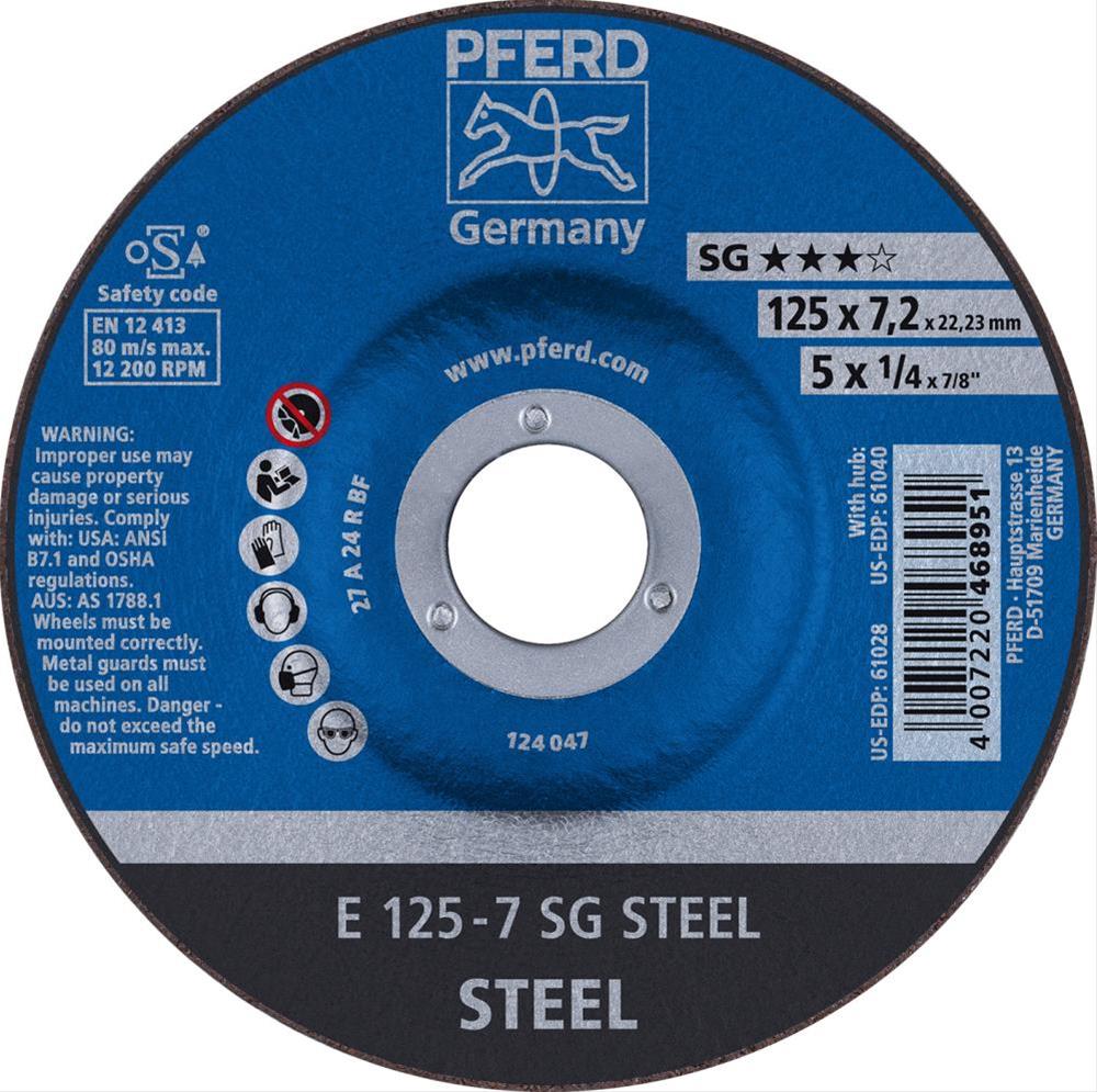 Schruppscheibe A24RSG 125x4mm gekr. Pferd