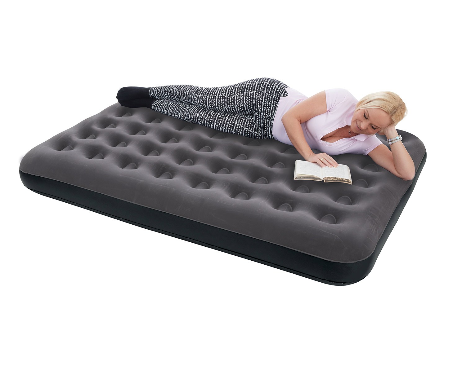 Luftbett / Gästebett aufblasbar Happy People Double 203x152x22cm