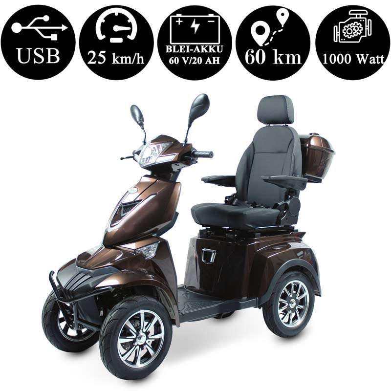 Seniorenmobil Vitale 5.30BG Rot 4 Rad, 25 km/h