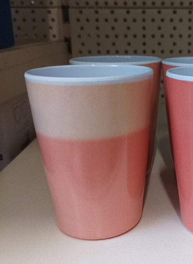 Trinkbecher Melamin rosa