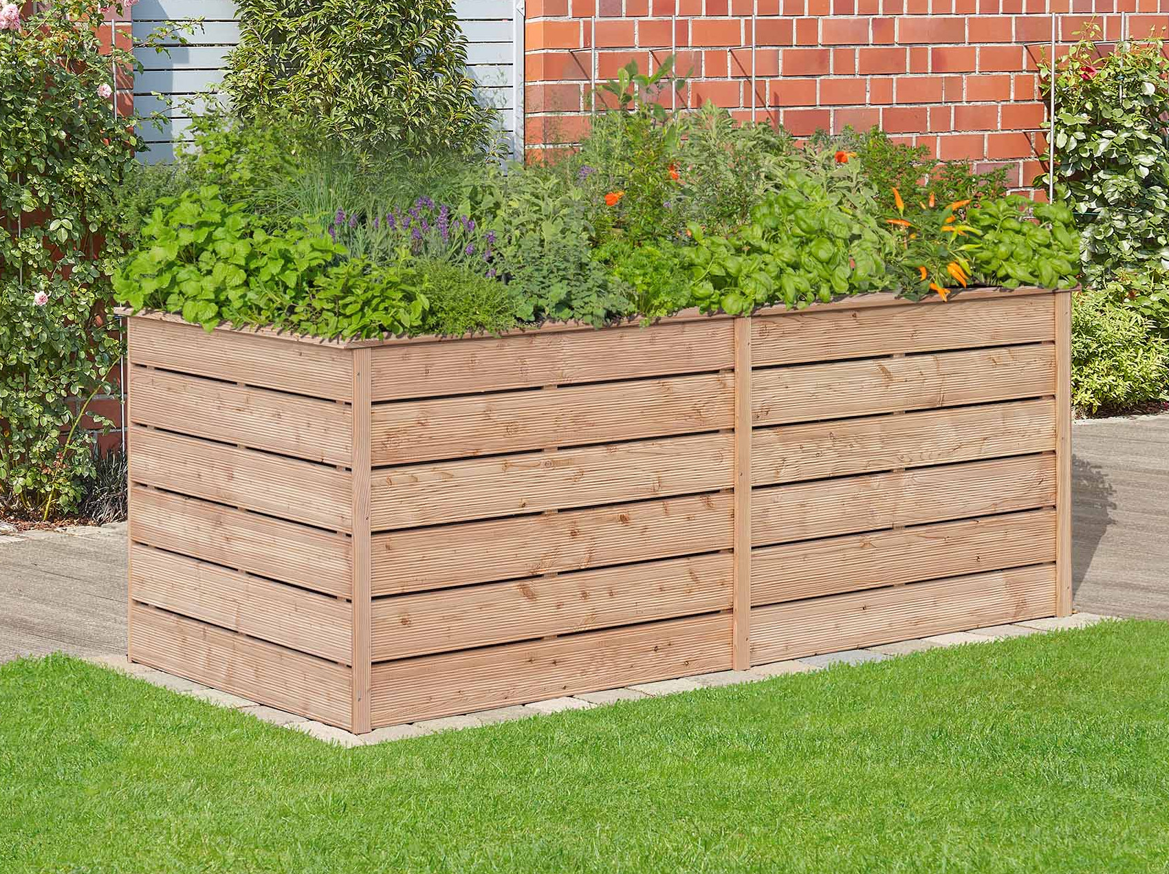 Hochbeet EMMA XL Lärche natur 206x103x80cm