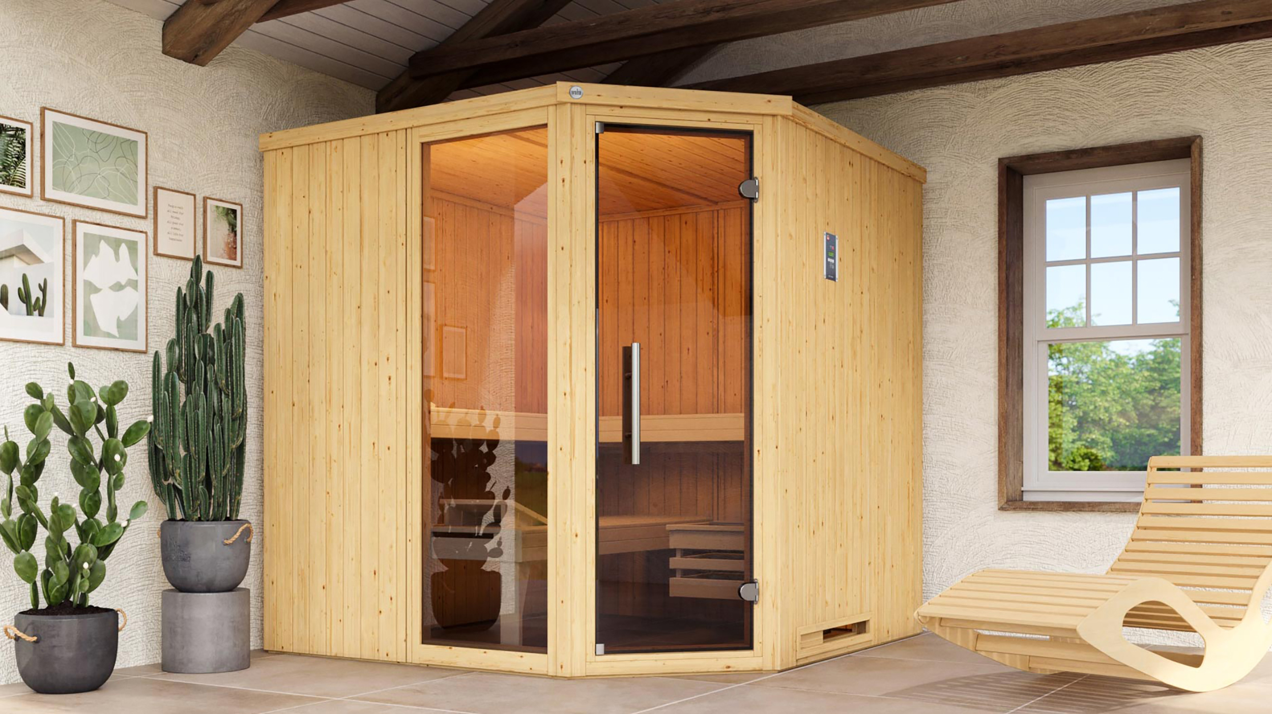 Weka Ecksauna VARBERG 3 GTF BioS