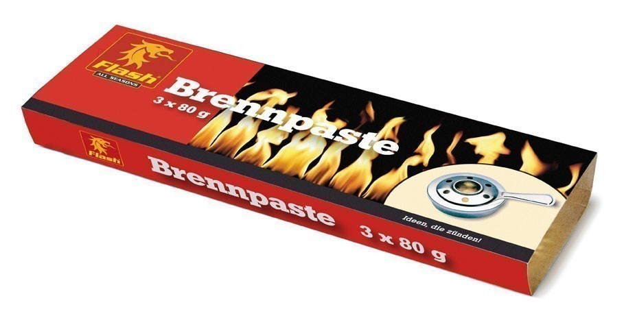 Brennpaste / Sicherheitsbrennpaste Flash 3 x 80 g