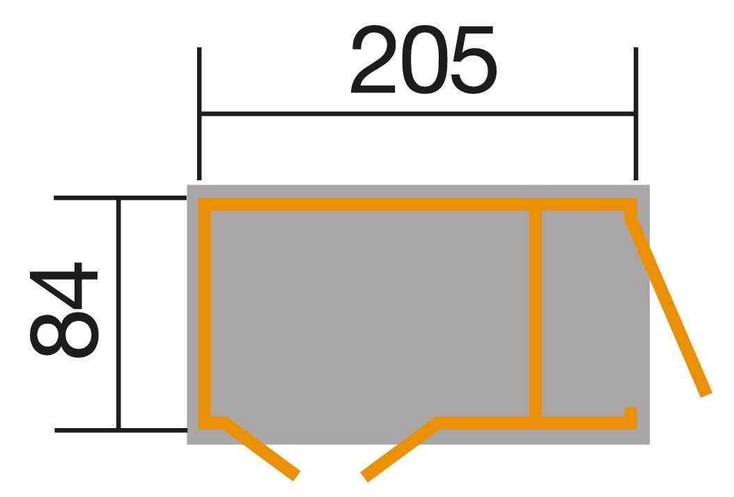 weka Multibox mit Regalsystem, anthrazit, 21 mm