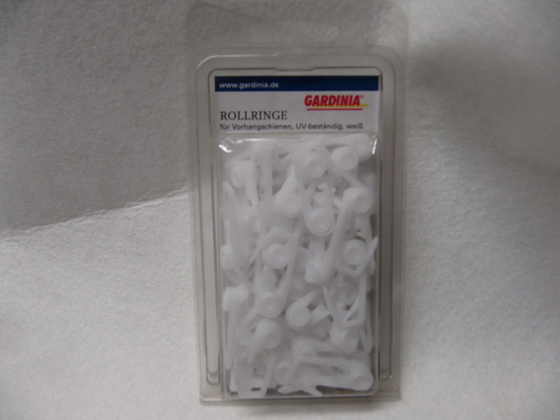 Gardinen Rollringe weiss Modell "2000"