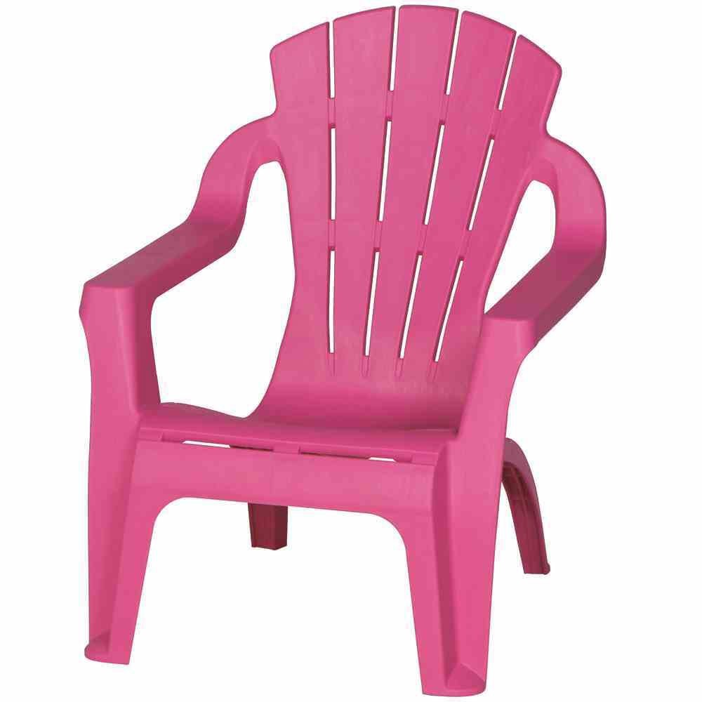 Kinder Gartenstuhl / Kinder Deckchair stapelbar pink