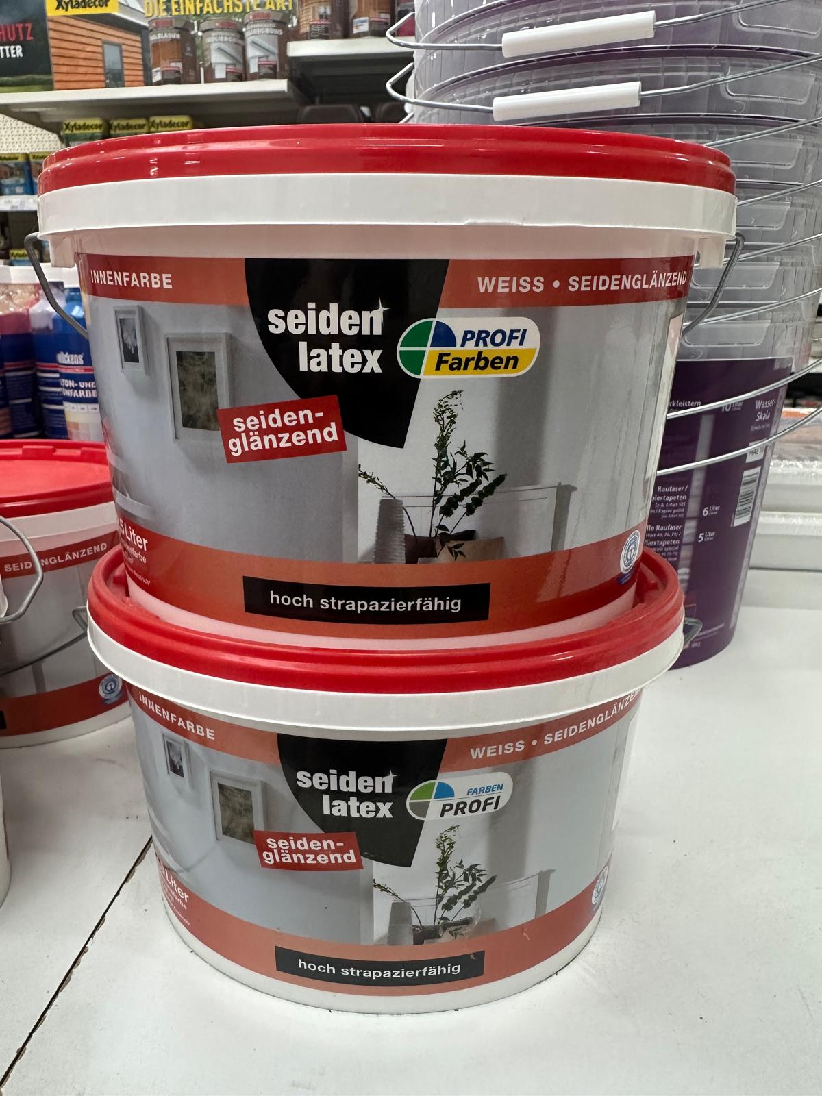 PROFI Wandfarbe Seidenlatex Weiß 2,5 Liter