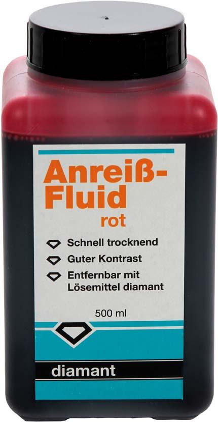 Anreiß-Fluid 500ml rot Diamant