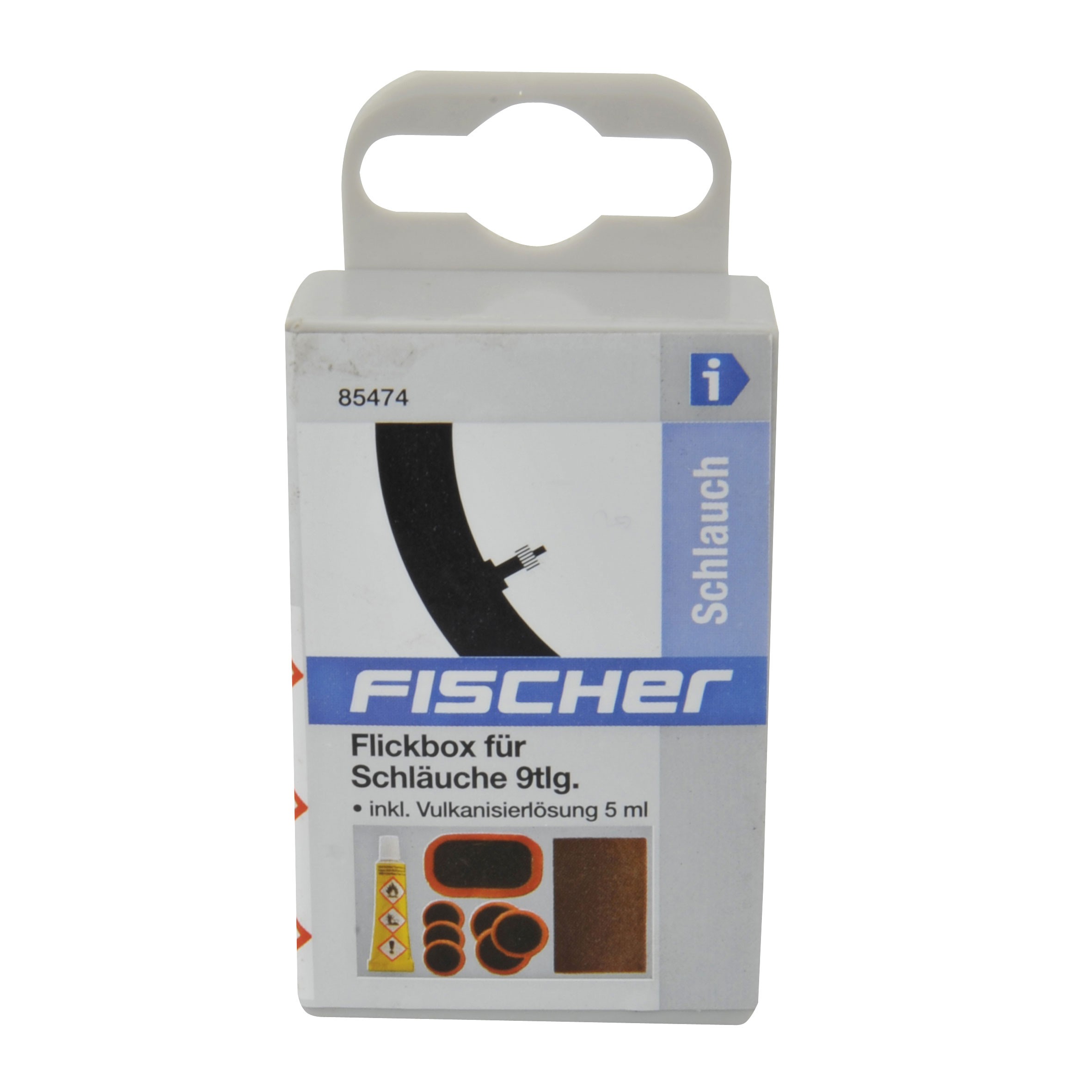 Fischer Flickzeug Fahrrad / Flickbox für Schläuche