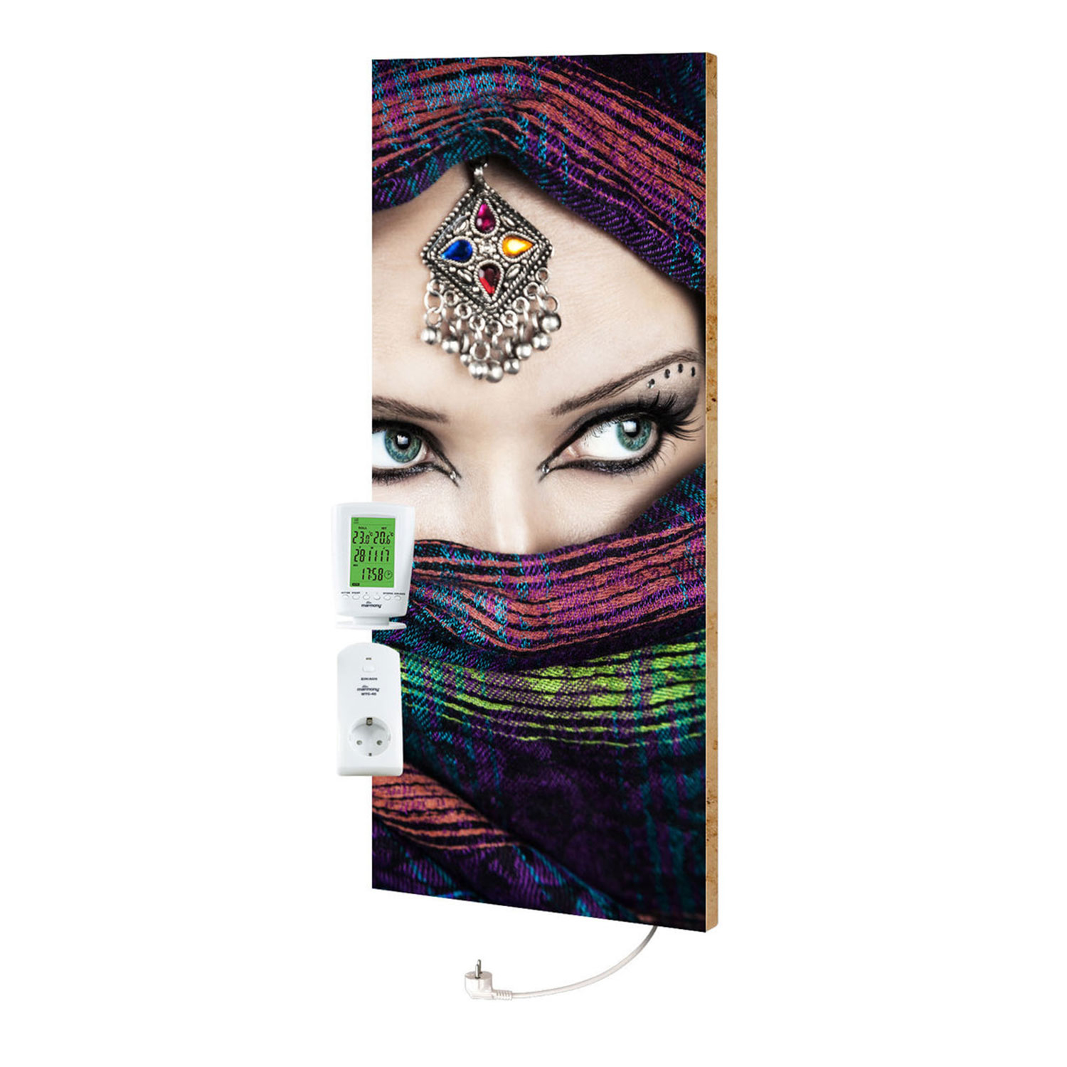 Marmony Infrarotheizung M800 PLUS Arabic Eyes 2 + Thermostat 800W