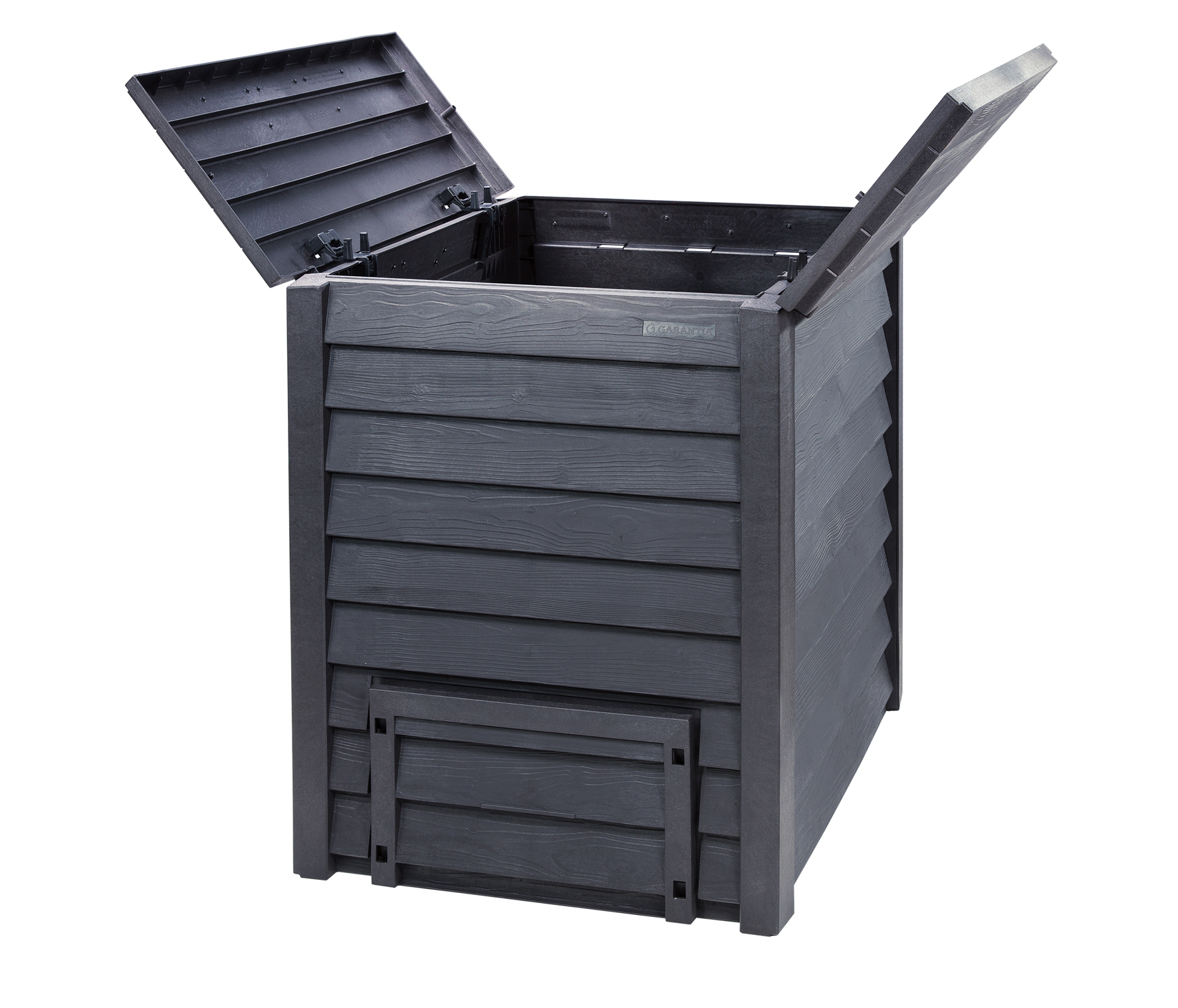 Komposter Thermo-Wood + Bodengitter 600 Liter braun GARANTIA 626051