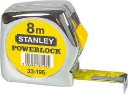 Taschenbandmaß Kunstst. 8m 25mm POWERLOCK Stanley