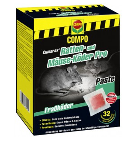 COMPO Cumarax® Ratten und Mäuse Köder Pro 480g