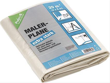 LDPE-Maler-Abdeckplane 20 m² / 50 m² Typ 18, 2,59 €