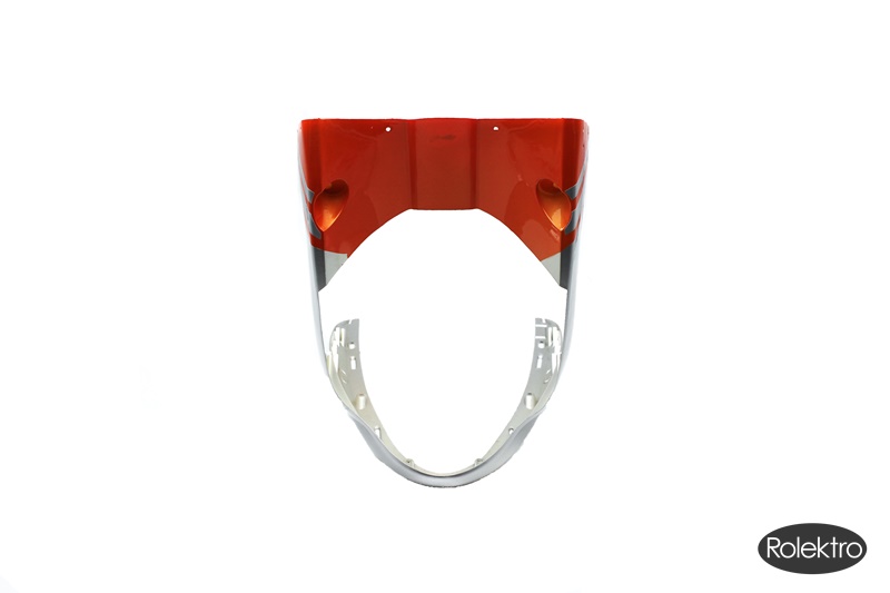 Rolektro Verkleidung : Front (unterer Teil), silber/orange für City