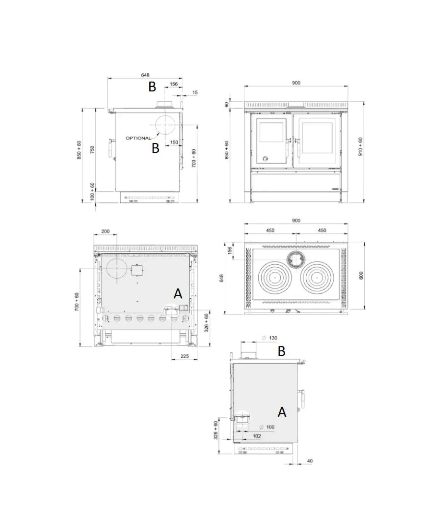 La Nordica Küchenherd Venezia weiß 8,3kW