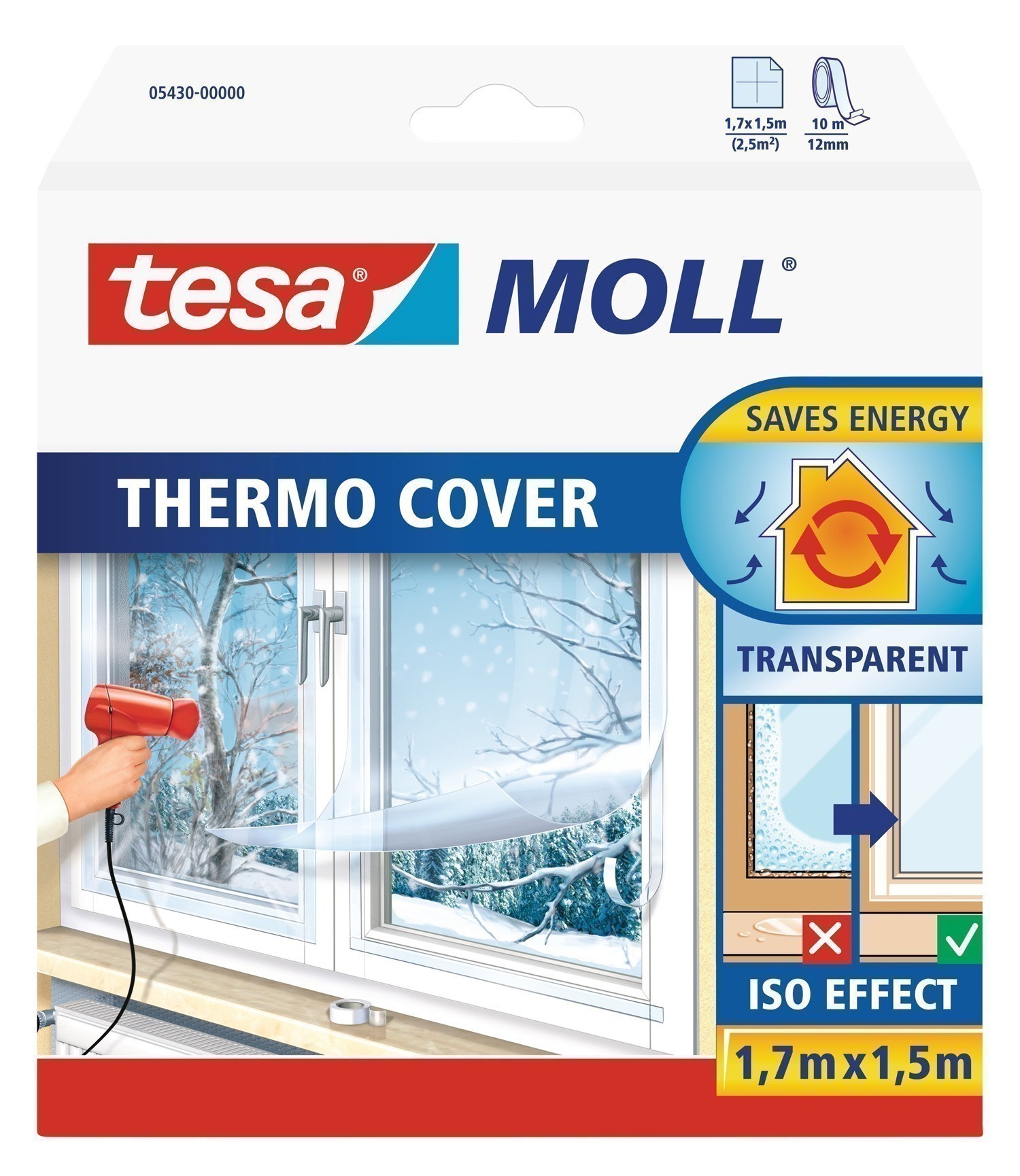 tesamoll® Thermo Cover Fensterisolierfolie 4 x 1,5 m