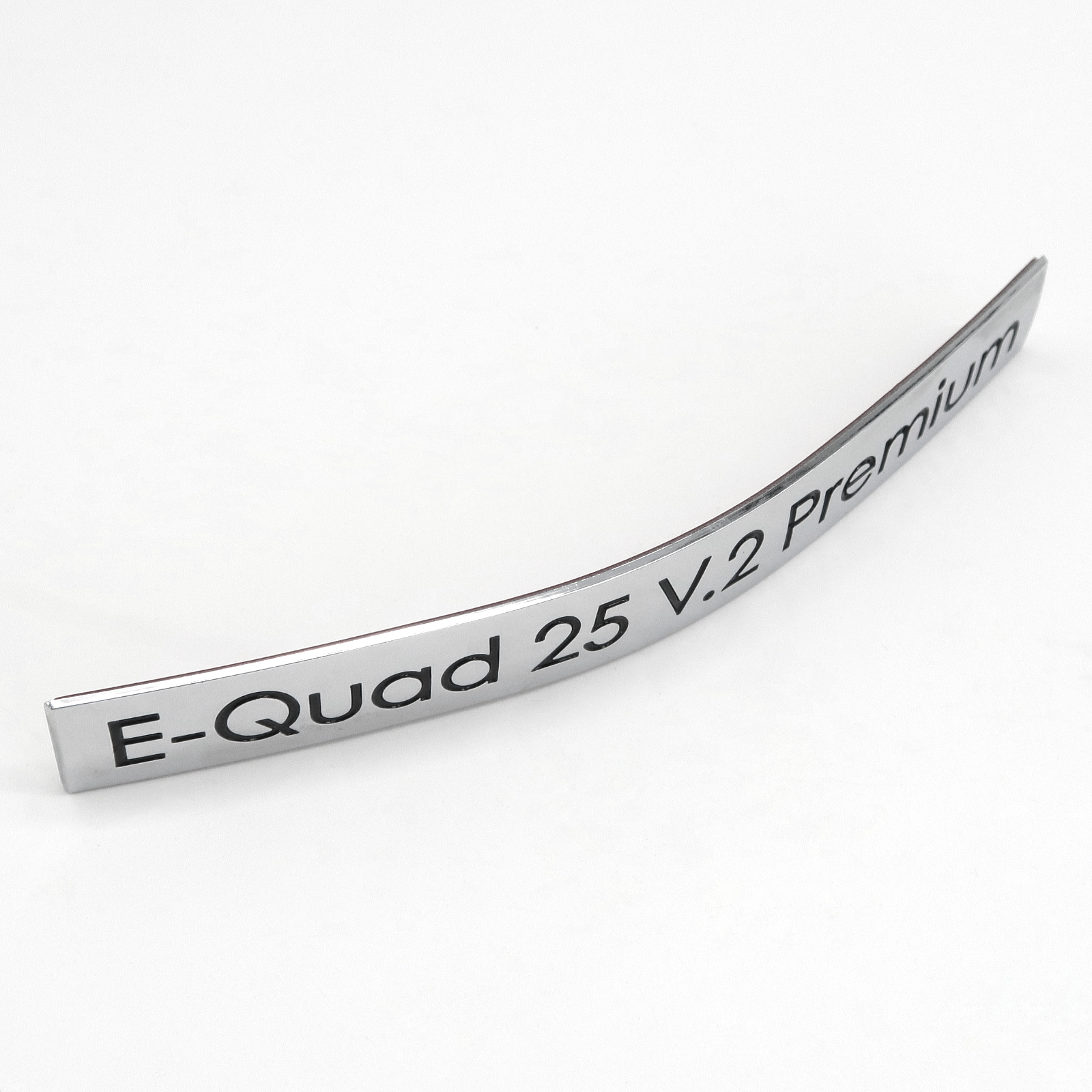 Rolektro Aufkleber, E-Quad 25 V.2 Premium, Metalloptik, vorne für Quad