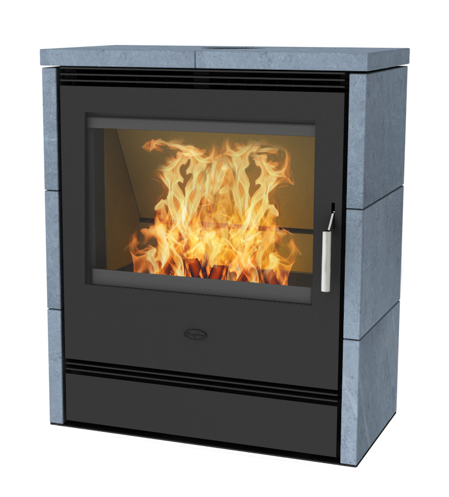 Fireplace Kaminofen Dauerbrandofen Rönky Speckstein 9/10kW