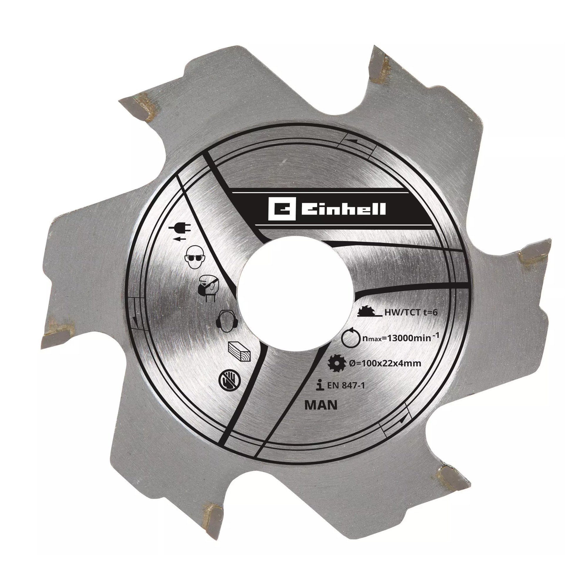 Fräserblatt 100x22x4 mm 6Z