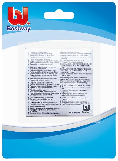 Reparaturflicken Bestway extra stark 6,5x6,5cm 10 Stück