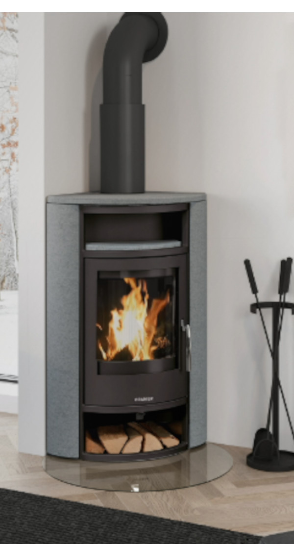 Polar Eckkaminofen raumluftunabhängig Speckstein 6,5kW Polar Eckkaminofen raumluftunabhängig Speckstein 6,5kW